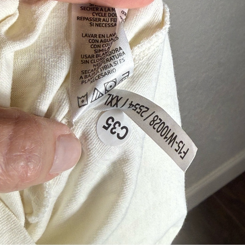 Life Is Good Oatmeal Tee Women’s Size XXL Long Sleeve V Neck - Picture 9 of 9